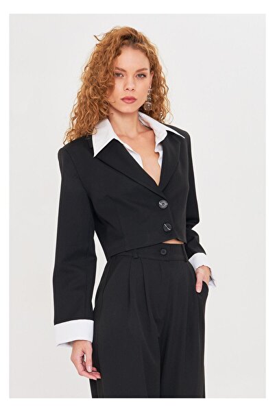 TIFFANY&TOMATO Gömlek Detaylı Garnili Kısa Ceket