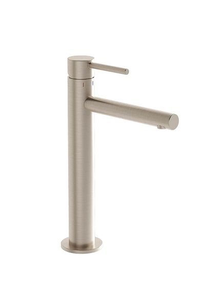 VitrA Baterie Înaltă nichel periat pentru lavoar baie tip bol, design rotund