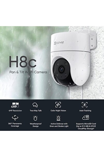 EZVIZ Cs-h8c 2mp 4mm Wi-fi Kamera