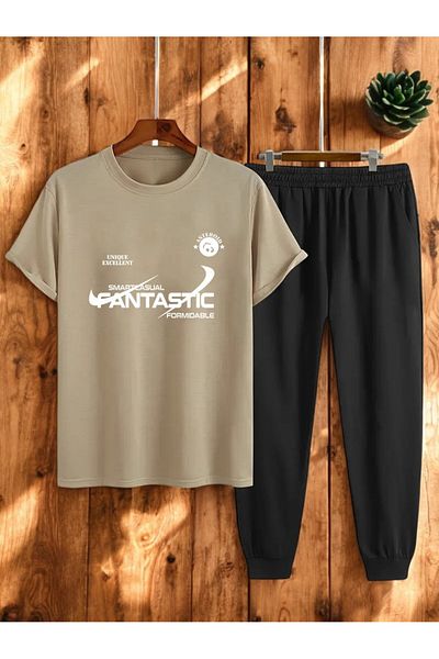 uyguntarz Unisex 2-Piece Fantastic Printed Tracksuit Set