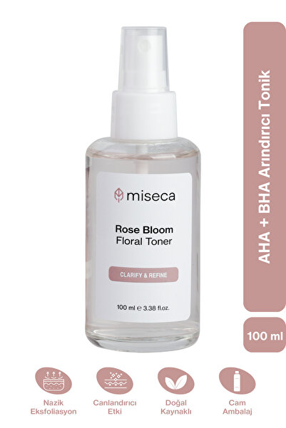 miseca Rose Bloom Arındırıcı Tonik 100 ml | Aha Bha Gül Suyu