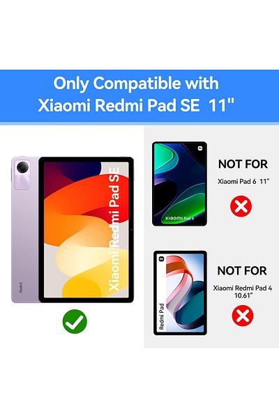 erorex جراب T Tersely Kids لجهاز Xiaomi Redmi Pad SE مقاوم للصدمات ومتين، مصنوع من إسفنج EVA خفيف الوزن، غطاء للكمبيوتر اللوحي