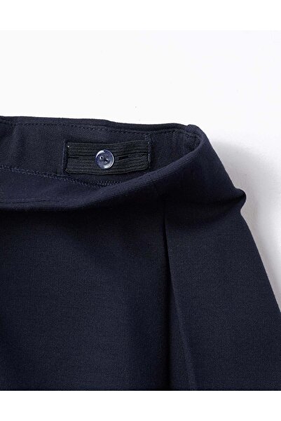 Ziddy Punto Roma Skirt with Pleats for Girls, Dark Blue