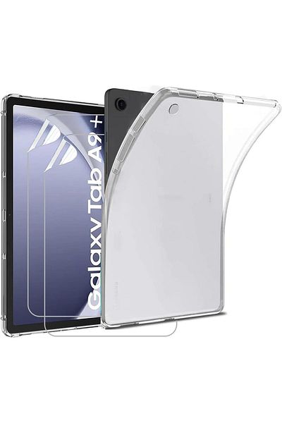 erorex Lukione [عبوة من 1+2] Tab A9 + جراب وواقي شاشة متوافق مع Samsung Galaxy Tab A9 Plus