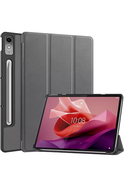 erorex غطاء ذكي رفيع للغاية من الجلد من Fegishilly متوافق مع Lenovo Tab P12 مقاس 12.7 بوصة (2023)