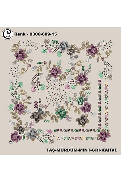 Cenk Γράψιμο με μοτίβο κέντημα - 0300-609 - Χρώμα-15