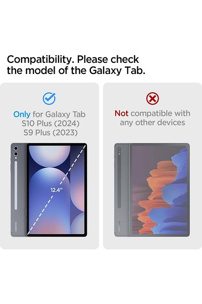 Spigen Spigen Rugged Armor Pro for Samsung Galaxy Tab S10 PLUS case 12.4 / Galaxy Tab S9 PLUS case Black