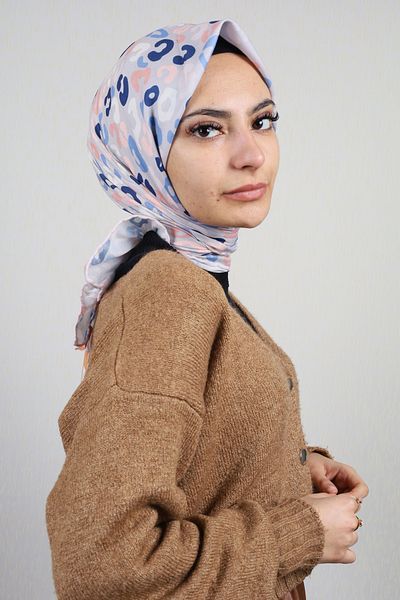 Emproyal Φουλάρι από φυσικό βαμβάκι με σχέδιο - Μοτίβο-02 - Χρώμα-01
