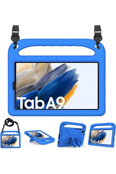 erorex جراب T Tersely Kids لجهاز Samsung Galaxy Tab A9 مقاوم للصدمات ومتين، مصنوع من إسفنج EVA خفيف الوزن، مناسب للكمبيوتر اللوحي