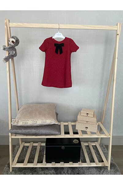 Baby Kırmızı Simli Elbise