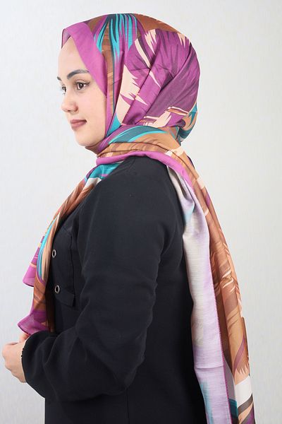 Emproyal Patterned Natural Silk Shawl - Pattern-10 - Color-10