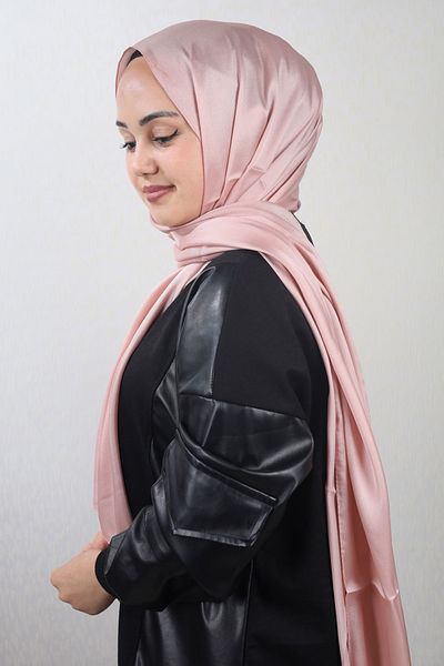 QUM İPEK Κρυστάλλινο σάλι Qum Silk μονόχρωμο - Μοτίβο-01 - Χρώμα-09