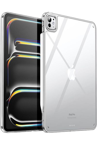 erorex حافظة JETech شفافة لجهاز iPad Pro مقاس 11 بوصة M4 2024 (الجيل الخامس)، شفافة مضادة للاصفرار