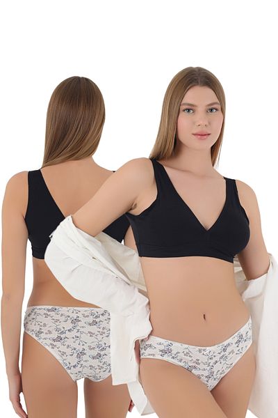 CNT Chiloți din bumbac cu model pentru femei, care oferă eleganță și confort împreună