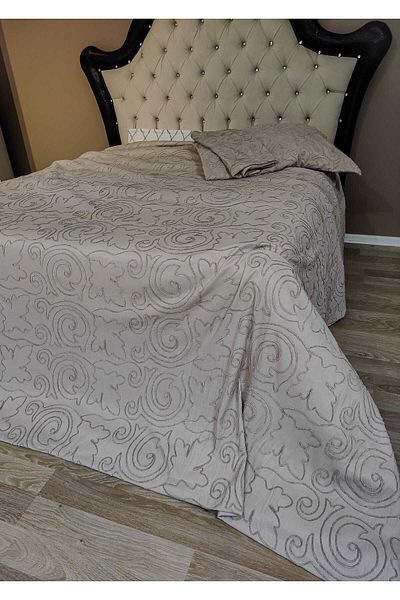 Çt Çeyizci Tekstil Double Bedspread 3 Pieces Brown Bedspreads