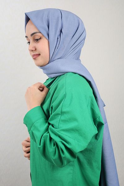 QUM İPEK Qum Silk μονόχρωμο σάλι Viscon Coton - Μοτίβο-01 - Χρώμα-04
