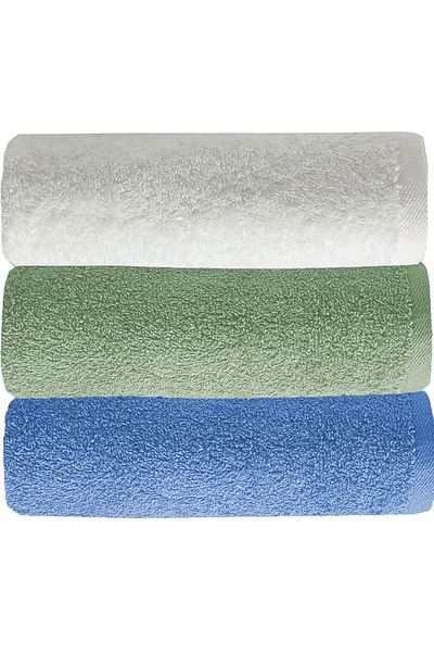 Mira Home Set of 3 Colorful Hand Face Towels 100% Cotton Natural Harmony