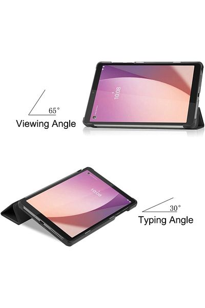 erorex جراب Kepuch Custer لجهاز Lenovo Tab M8 4th Gen TB-300FU - غطاء صلب من الجلد الصناعي فائق النحافة