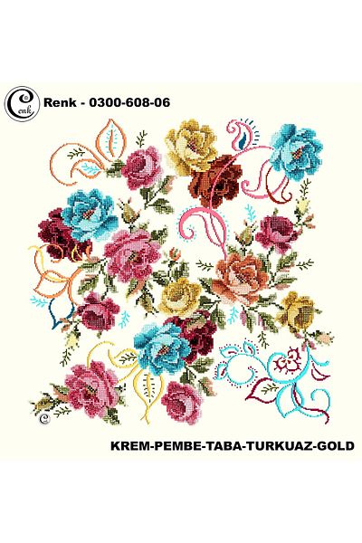 Cenk Γράψιμο με μοτίβο κέντημα - 0300-608 - Χρώμα-06