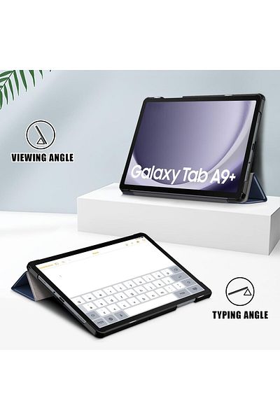 erorex غطاء حماية من البولي يوريثان لجهاز تابلت سانسونج جالاكسي تاب A9 بلس 11 بوصة SM-X210/X216/X218، أزرق داكن