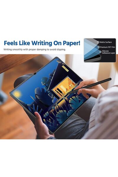 007 Skawa 1+1 Case with PET Screen Protector for Lenovo Tab M9 9" (2023) - Black Wallet Cover