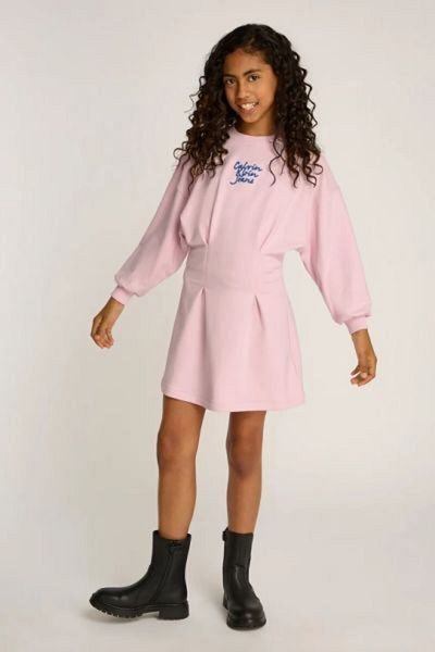 Calvin Klein Girls Pink Sweatshirt Dress