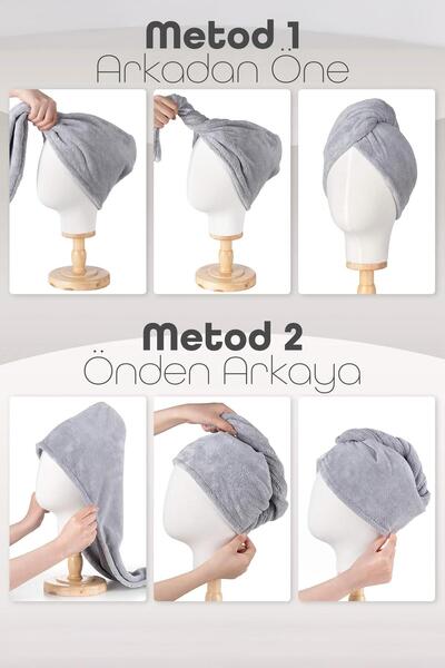 Telvesse Набір з 2 мікрофібрових рушників для волосся, пляжу, моря, басейну, ванної кімнати, сушіння волосся, рушник для голови, бірюзовий-рожевий