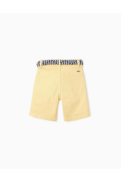 Ziddy Chino Shorts with Belt for Boys 'Midi', Yellow