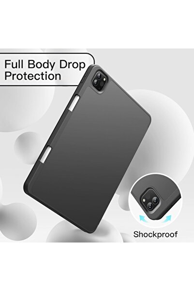 erorex حافظة JETech لجهاز iPad Pro مقاس 11 بوصة (موديل 2022/2021/2020) مع حامل قلم رصاص، تدعم القلم الثاني