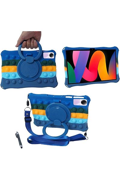 erorex BADEZ Case for Xiaomi Redmi Pad SE 11 inch 2023 Tablet, Kids Friendly Soft Silicone Adjustable Stand