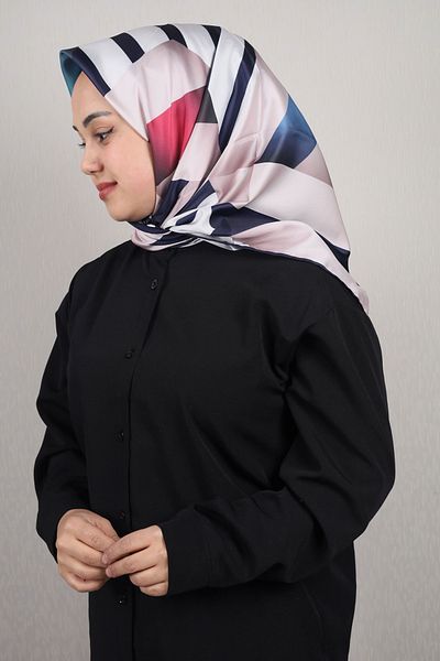 PİRAMİT Φουλάρι από ρεγιόν με σχέδιο Pyramid Luxer - Pattern-41 - Color-11