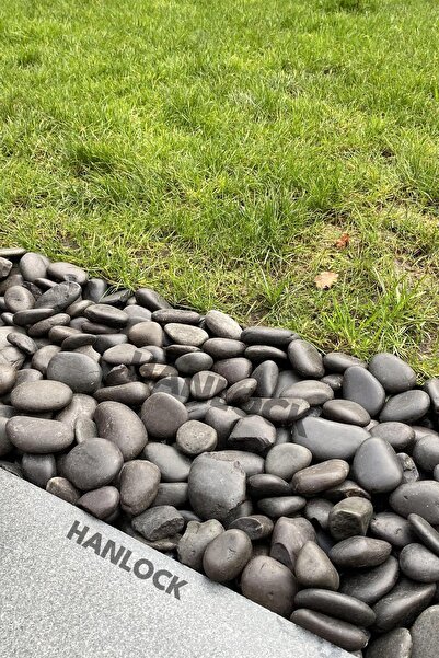 AHS Siyah Bazalt Taş 25 Kg 4-6 Cm Dolomit Dere Çakıl Bahçe Peyzaj Süs Taşı Sa...