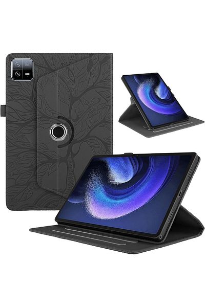erorex MAKINGTEC Tree Grain Leather Rotating Case for Xiaomi Pad 6/Xiaomi Pad 6 Pro 11 Inch 2023 PU Leather