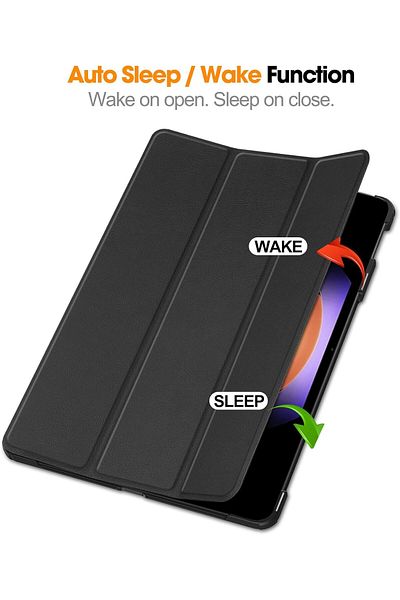 erorex جراب Guteck متوافق مع جهاز Xiaomi Pad 6S Pro مقاس 12.4 بوصة، جراب ذكي رفيع للغاية قابل للطي ثلاثيًا مع