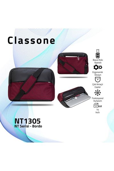 Classone سلسلة New Trend NT-1305 14 Dinx المتوافقة مع الكمبيوتر المحمول والكمبيوتر المحمول
