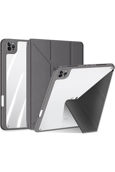 erorex جراب خلفي شفاف من Fegishilly لجهاز iPad Pro 11 (2024، الجيل الخامس) اللوحي، مغناطيسي ذكي على شكل حرف Y