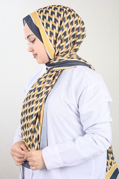 Emproyal Patterned Natural Silk Shawl - Pattern-08 - Color-10
