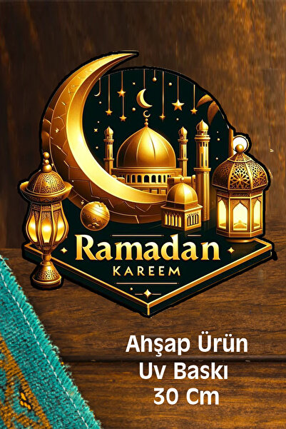 samsunlazer Modern Kapı Süsü Ahşap Hoşgeldin Şehri Ramazan Dış Mekan Kapı Süsü