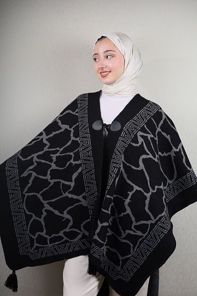 BAYSEM Knitwear Poncho - Pattern-05 - Color-02