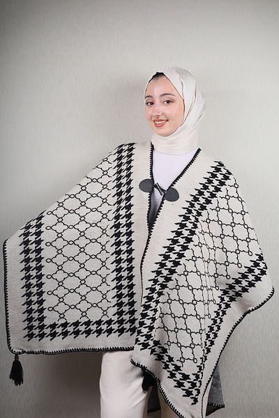 BAYSEM Knitwear Poncho - Pattern-06 - Color-06