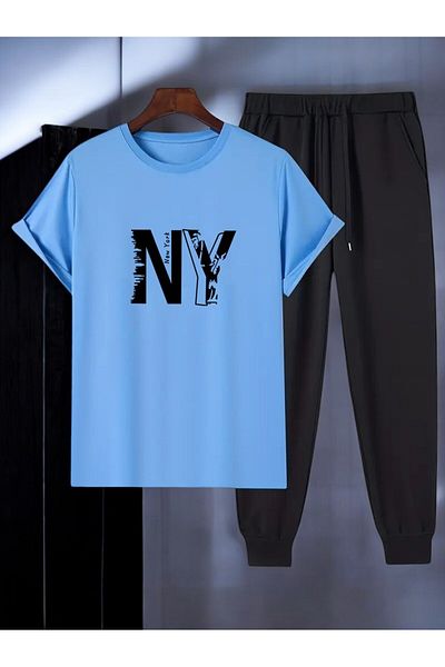 uyguntarz Unisex New York Printed Tracksuit Set