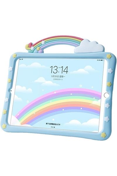 erorex جراب GBUFIYSN لجهاز iPad Mini 6 للأطفال مقاس 8.3 بوصة 2021 مع حامل ومقبض: سيليكون مقاوم للأطفال