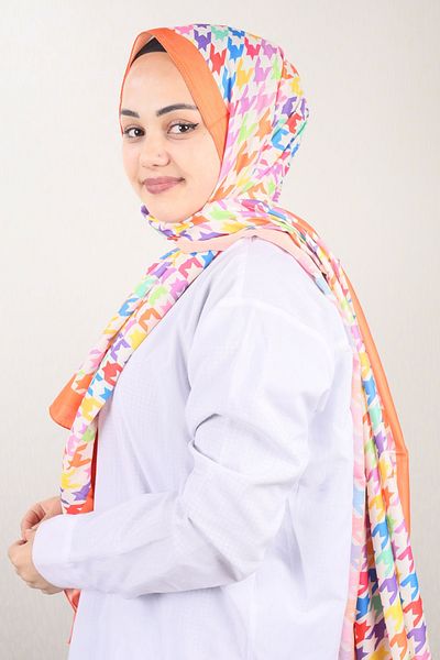 Emproyal Patterned Natural Silk Shawl - Pattern-09 - Color-05
