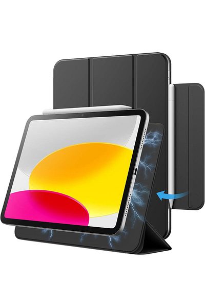 erorex حافظة JETech المغناطيسية لجهاز iPad 10 (10.9 بوصة، موديل 2022، الجيل العاشر)، مرفق مغناطيسي، رفيع