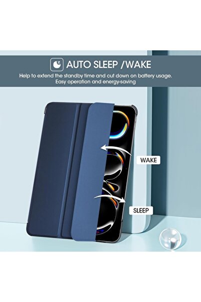 erorex حافظة ProCase الذكية لجهاز iPad Pro مقاس 11 بوصة M4 2024 (الموديل: A2836/A2837/A3006)، حامل رفيع