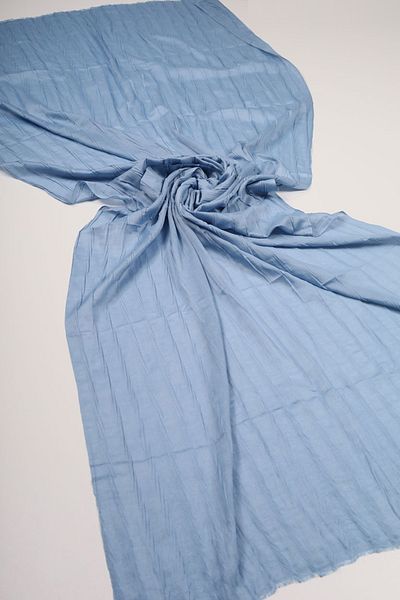 Bonjela Solid Color Pleated Bamboo Shawl - Pattern-02 - Color-09