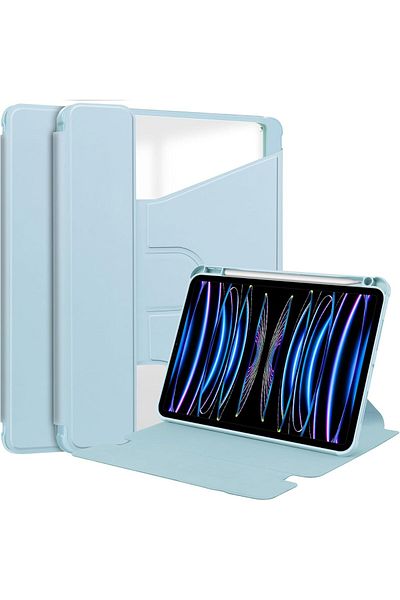 erorex جراب Fegishilly متوافق مع iPad Pro 11 إصدار 2024 مقاس 11 بوصة، حامل دوار 360 درجة ذكي