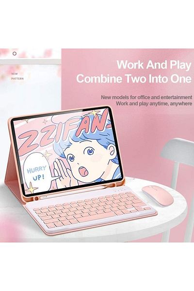 erorex Fegishilly Compatible with Samsung Galaxy Tab A9 Plus 2023 (SM-X216/X210) Case with Keyboard and