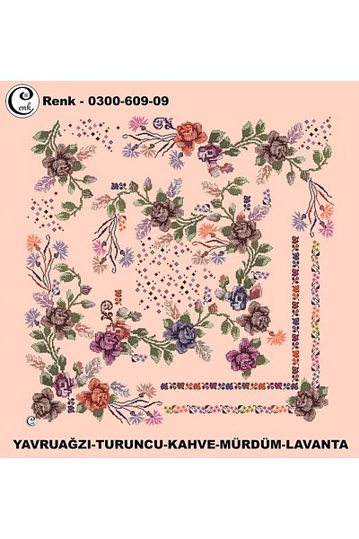Cenk Γράψιμο με μοτίβο κέντημα - 0300-609 - Χρώμα-09