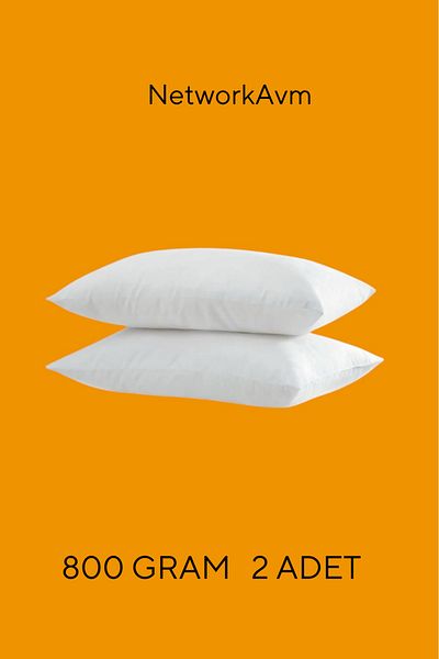 NetworkAvm Premium Silicone Pillow – 800 Grams (Set of 2)